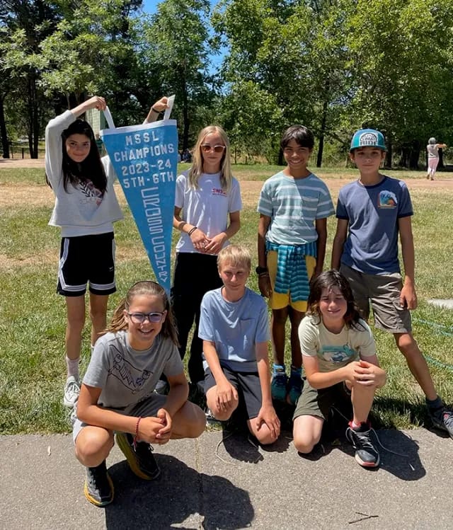 Lower school cross country - MSSL champions, 5th-6th grade, 2023-24.